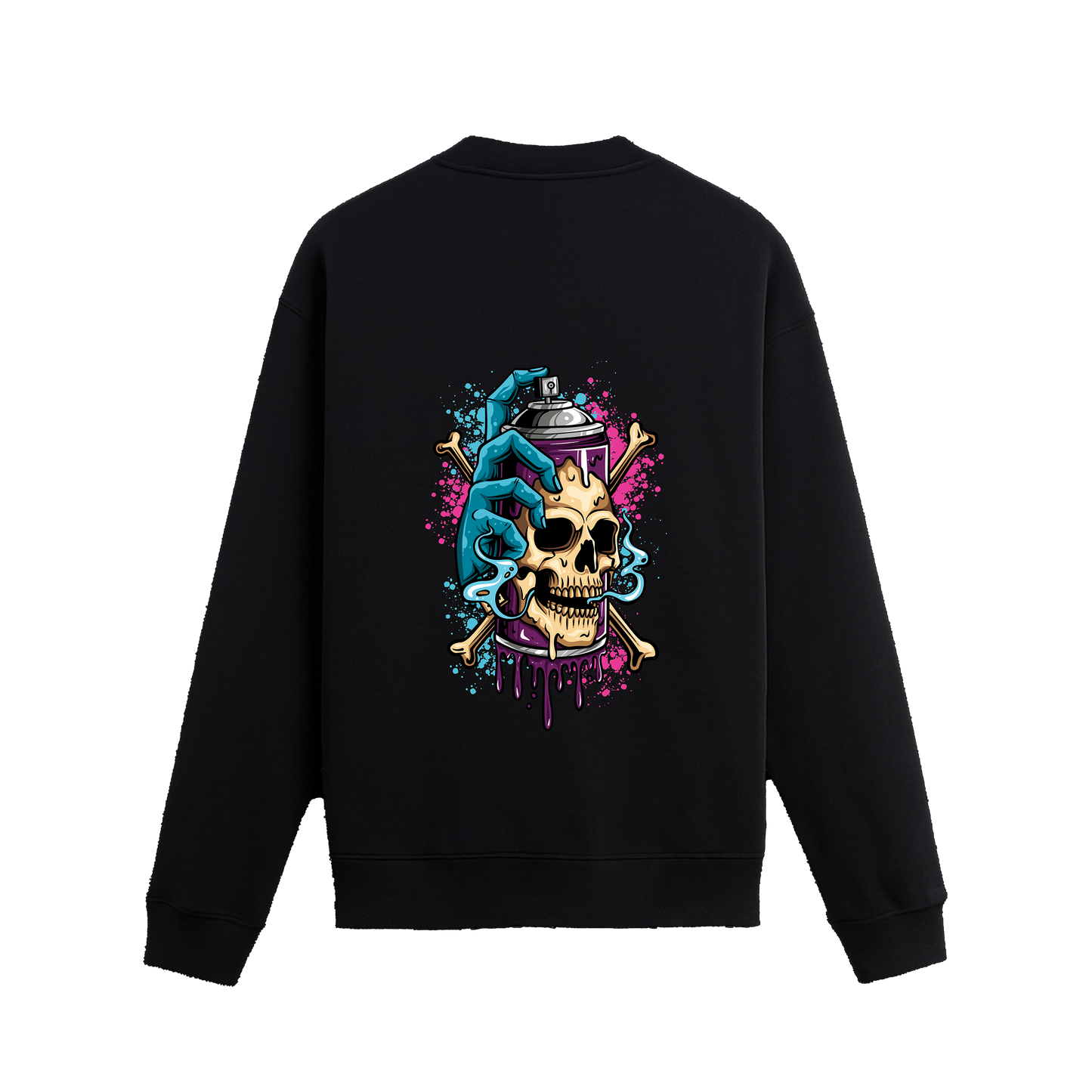 Sweatshirt - Skull Spray