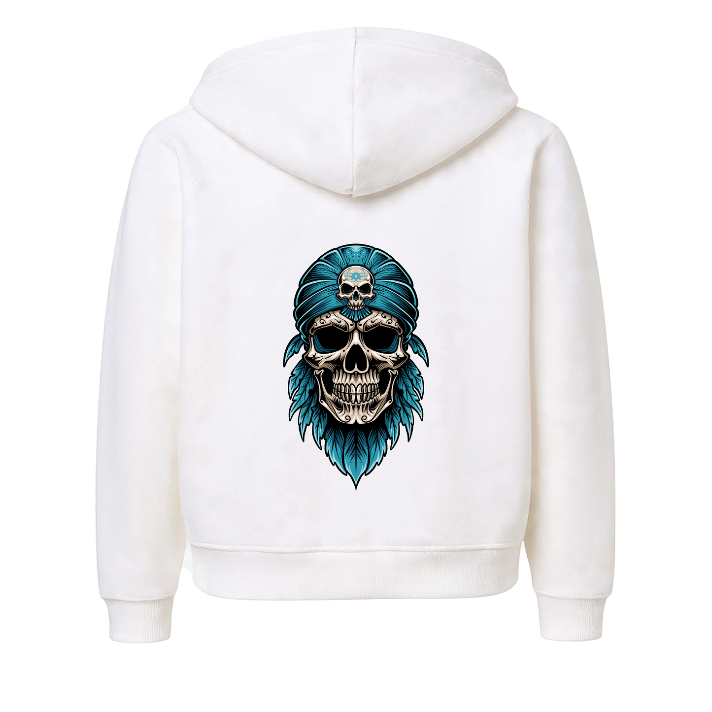 Hoodie - Blue Skull