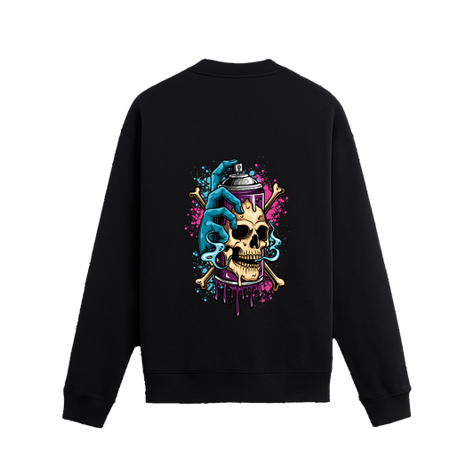 Sweatshirt - Skull Spray